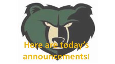 If you have not seen your counselor, schedule and appointment today to make sure you are on track for graduation!! SENIOR CREDIT CHECKS.