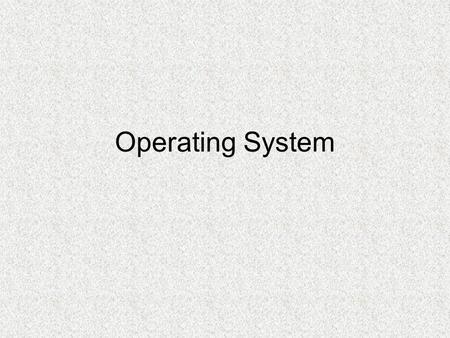 Operating System. 1. How Operating Systems Work Operating System Functions At the simplest level, an operating system does two things: It manages the.