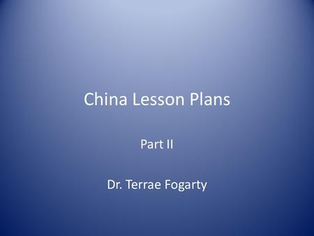 China Lesson Plans Part II Dr. Terrae Fogarty. The heyday of Legalism was in Qin just before the creation of the Chinese Empire. The Legalist hammered.