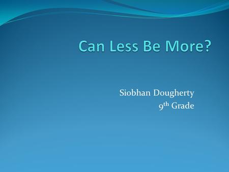 Siobhan Dougherty 9 th Grade. Problem The problem in this experiment is to see whether generic or brand name pain relievers will dissolve faster. Is it.