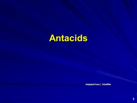 Antacids Adapted from L. Scheffler 1. Digestion Digestion involves the break down of foods, particularly carbohydrates, lipids, and proteins into forms.