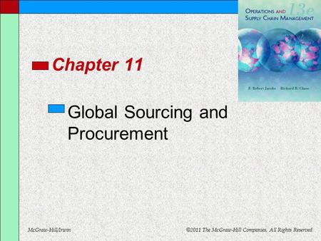 Global Sourcing and Procurement