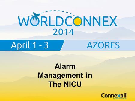 Alarm Management in The NICU