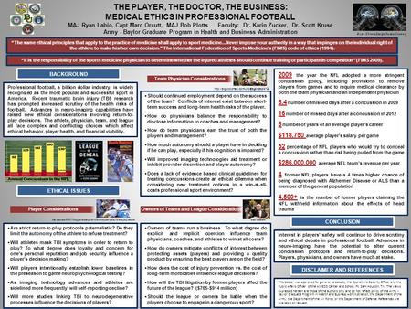  Are strict return-to-play protocols paternalistic? Do they limit the autonomy of the athlete to refuse treatment?  Will athletes mask TBI symptoms in.