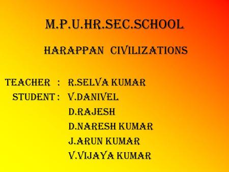 HARAPPAN CIVILIZATionS