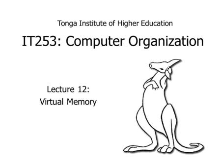 IT253: Computer Organization