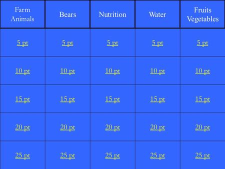10 pt 15 pt 20 pt 25 pt 5 pt 10 pt 15 pt 20 pt 25 pt 5 pt 10 pt 15 pt 20 pt 25 pt 5 pt 10 pt 15 pt 20 pt 25 pt 5 pt 10 pt 15 pt 20 pt 25 pt 5 pt Farm Animals.