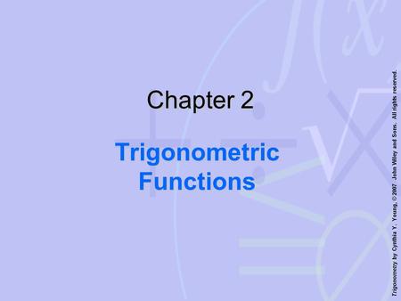 Trigonometric Functions