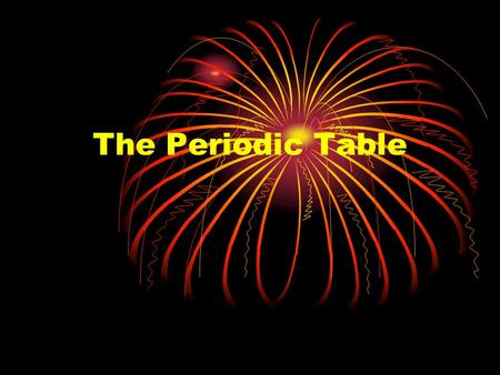 The Periodic Table Pre-Periodic Table Chemistry …  …was a mess!!!  No organization of elements.  Imagine going to a grocery store with no organization!!