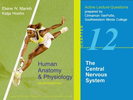 Copyright © 2006 Pearson Education, Inc., publishing as Benjamin Cummings Human Anatomy & Physiology SEVENTH EDITION Elaine N. Marieb Katja Hoehn Active.