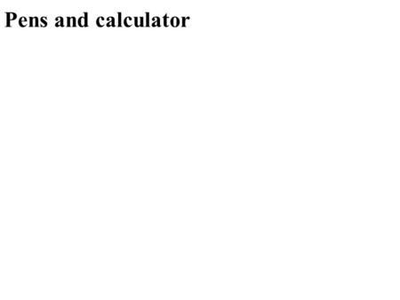 Pens and calculator. Final exam Lousy diets and exercise patterns lead to: See answer on the link:  Please.