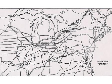 The Trunk Lines as Big Business 1. By the early to mid 1850s the great Trunk Line Railroads – the New York Central, the Pennsylvania, the B&O, and the.