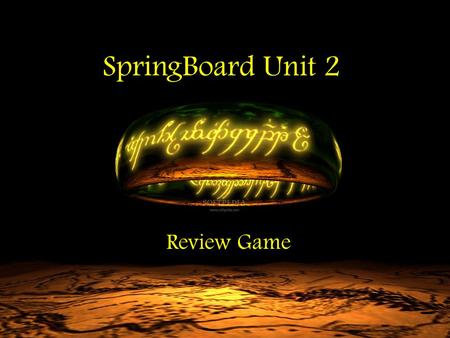 Review Game SpringBoard Unit 2. Please select a Team. 1. 2. 3. 4. 5.