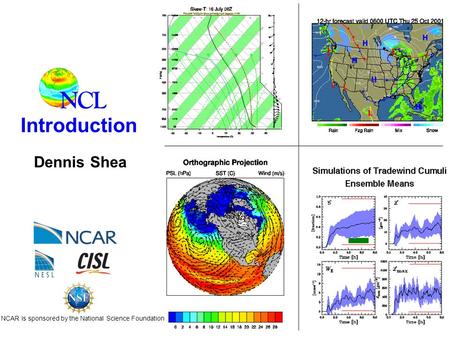 Introduction Dennis Shea NCAR is sponsored by the National Science Foundation.