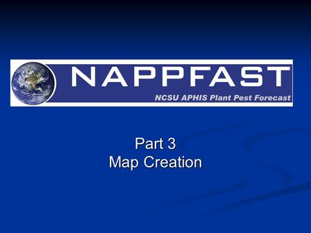 Part 3 Map Creation. Select the ‘Map’ feature from the drop down menu in the ‘History’ section.