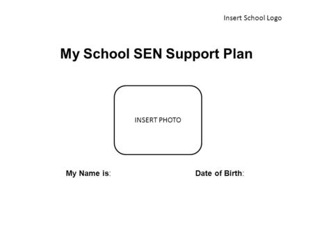 My School SEN Support Plan