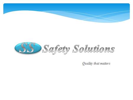 Introduction  Safety Solutions offers evaluation and training services tailored to prevent lost work time due to accidents and injuries.  We will.