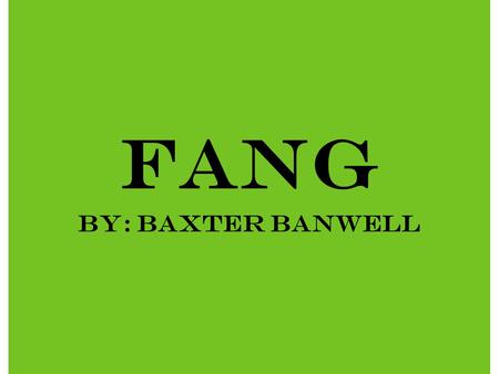 Fang By: Baxter Banwell. Food The main food they eat is different kinds of rice dishes. The bird kids help the African people farm and get food. The little.