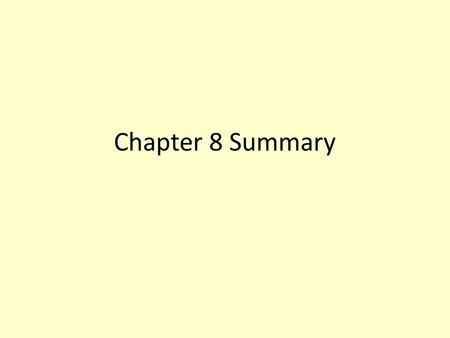 Chapter 8 Summary. Direct Variation If y = kx, then y is said to vary directly as x or be directly proportional to x. – K is the constant of variation.