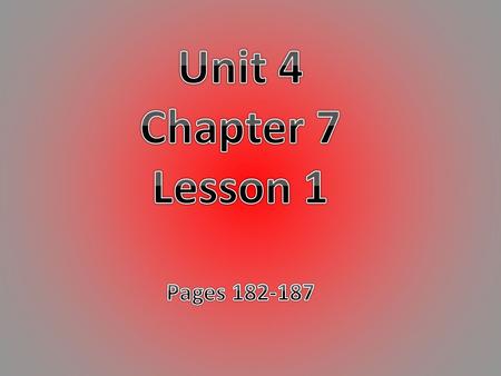 Write one question for each word or phrase that could possibly be answered by today’s lesson.