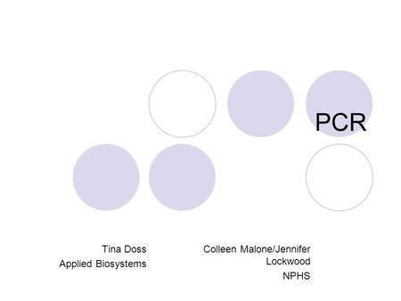 Tina Doss Applied Biosystems