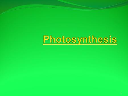 1. Introduction Autotrophs: any organism that can make their own food. Photoautotrophs : use light energy Chemoautotrophs change inorganic chemicals such.