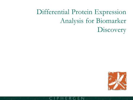 Differential Protein Expression Analysis for Biomarker Discovery.