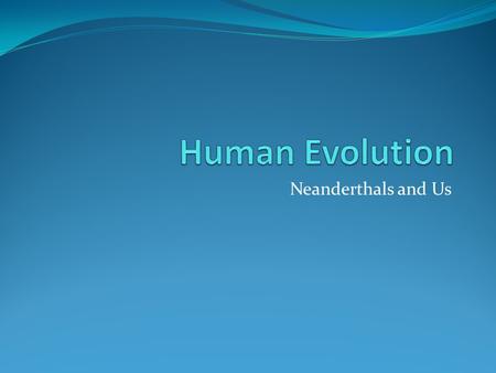 Neanderthals and Us. 350 – 30 kya – H. Neanderthalensis AKA Neanderthals Europe, central and northern Asia Shorter limbs, wide ribcage, larger noses Height.