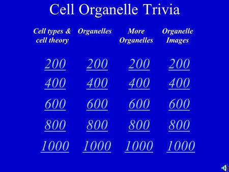 Cell types & cell theory