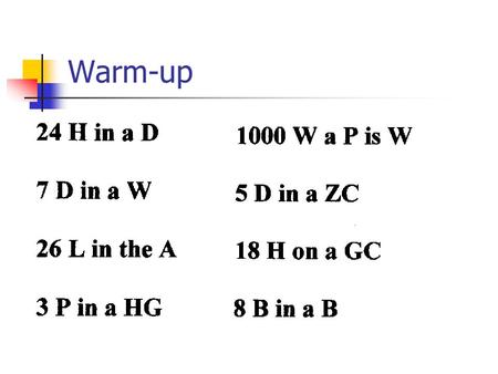 Warm-up. Agenda Mini-quiz (1-1, 1-2) Homework Review Enrichment 1-3 Section 1-4 Homework Hand in Definitions.