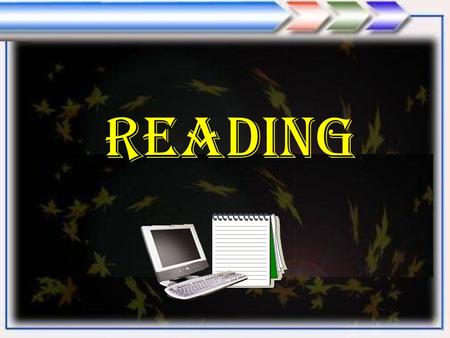 READING 1. PRE - READING 2. WHILE - READING 3. POST - READING CONTENT.