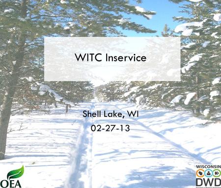 WITC Inservice Shell Lake, WI 02-27-13. Gross Domestic Product Source: Actual--Bureau of Economic Analysis.Shaded area indicates period of recession Actual.