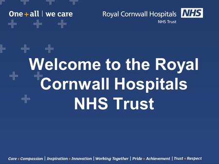 Welcome to the Royal Cornwall Hospitals NHS Trust