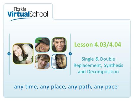 Single & Double Replacement, Synthesis and Decomposition