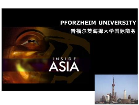 普福尔茨海姆大学国际商务 PFORZHEIM UNIVERSITY. 21.11.2002 Key Focus:USA, Silicon Valley Companies involved:14 Number of Projects:8 Budget:53,000 € Previous Project.