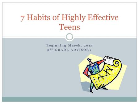 7 Habits of Highly Effective Teens