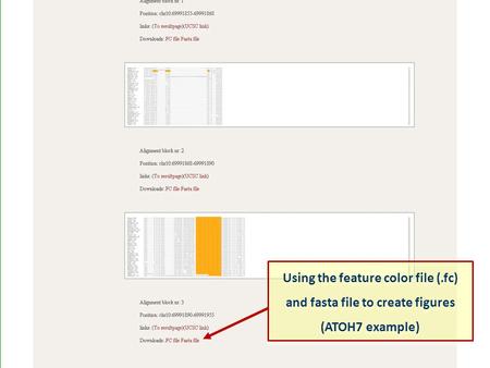 Using the feature color file (.fc) and fasta file to create figures (ATOH7 example) Using the feature color file (.fc) and fasta file to create figures.