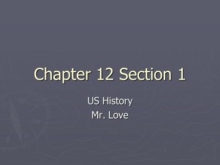 Chapter 12 Section 1 US History Mr. Love. The Reconstruction Battle Begins ► Union troops and cannons destroyed most southern cities and economy ► President.