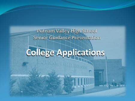 College Applications. Where Should You Be in the Process? Visited schools in the spring and summer Narrow down your list of schools to apply to Bring.