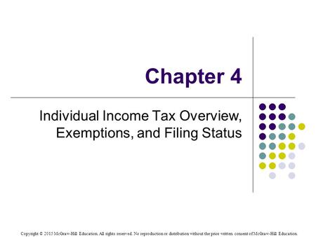Copyright © 2015 McGraw-Hill Education. All rights reserved. No reproduction or distribution without the prior written consent of McGraw-Hill Education.