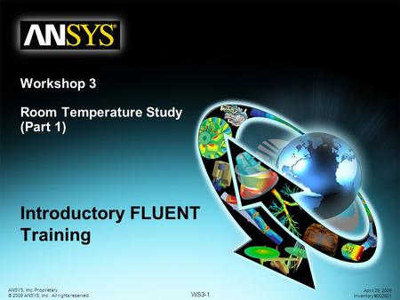 Workshop 3 Room Temperature Study (Part 1)