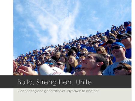 Connecting one generation of Jayhawks to another.