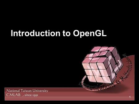 Introduction to OpenGL 1. 2 OpenGL A Graphics rendering API introduced in 1992 by Silicon Graphics Inc Provide the low-level functions to access graphics.