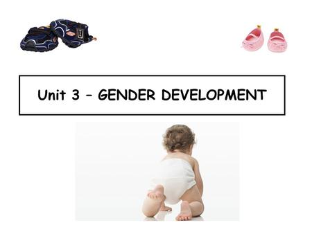 Unit 3 – GENDER DEVELOPMENT