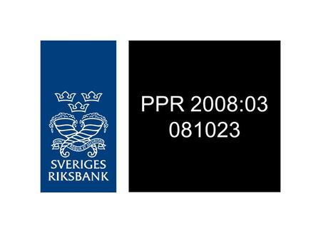 PPR 2008:03 081023. Figure 1. Repo rate with uncertainty bonds Per cent, quarterly averages Source: The Riksbank.