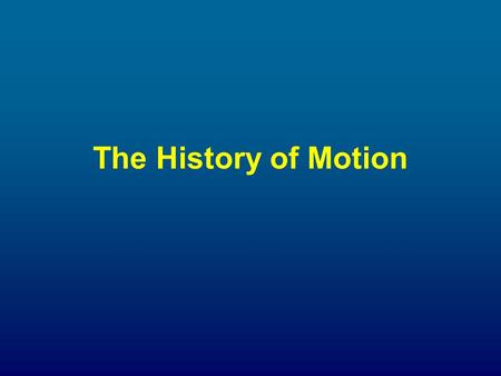 The History of Motion. ARISTOTLE (384-328BCE) Greek Philosopher.