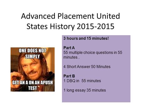 Advanced Placement United States History