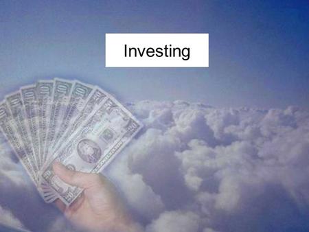 Investing. When You’re “Young, Fabulous and Broke” You’re dealing with: College costs, maybe student loans Starting a career and low early wages Needing.