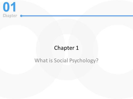 Chapter 1 What is Social Psychology?. Defining Social Psychology The scientific study of how individuals think, feel, and behave in social context. –