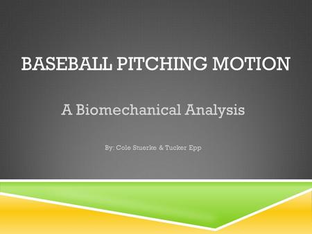 Baseball Pitching Motion